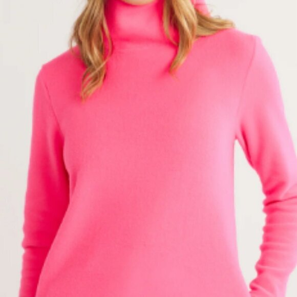Dudley Stephens Baldwin Turtleneck In Terry Fleece Pink Size SZ S Small - Picture 5 of 14